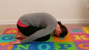 Child's pose stretch